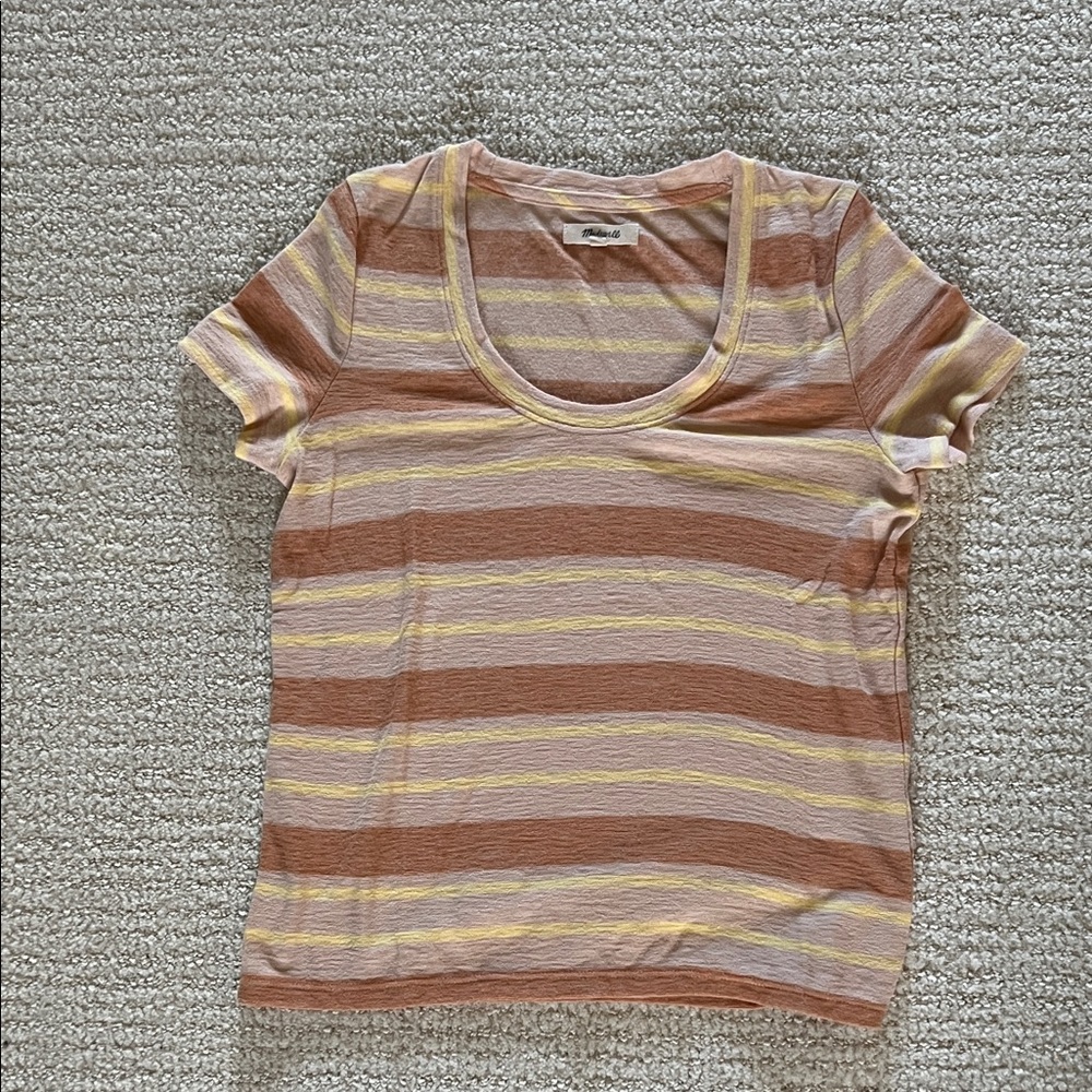 Madewell Striped Short Sleeve Top